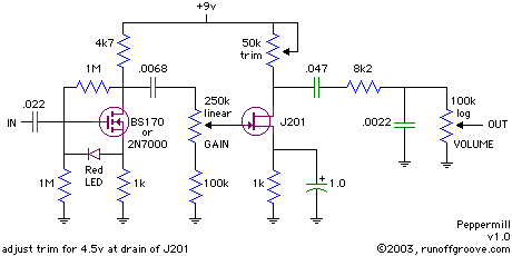 Peppermill overdrive schematic